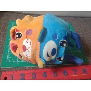 REVERSIBLE Plush Stuffed Animal Toy Imagine Spark Create Toy Blue Dog Orange Cat